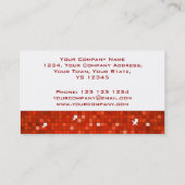 Discoタイル赤い名刺ホワイト 名刺 (裏面)