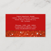 Discoタイル赤い名刺 名刺 (裏面)