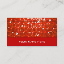 Discoタイル赤い名刺