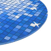 DiscoタイルDark Blueカッティングボード円形 カッティングボード (角)