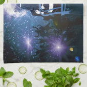 Discoハートビート キッチンタオル (折り畳み)