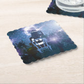 Discoハートビート ペーパーコースター (アングル)