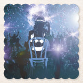 Discoハートビート ペーパーコースター (正面)