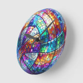 Discoバレーボール丸壁時計 ラウンド壁時計 (傾斜)