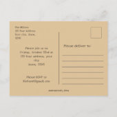 Discoパッチの水の色のカボチャに私を連れて行く ポストカード (裏面)