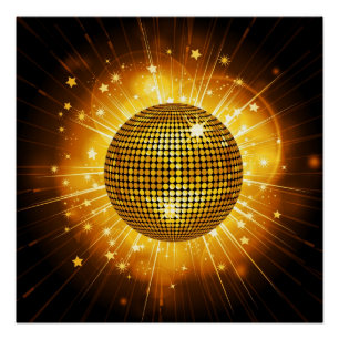 Discoパーティーポスター ポスター