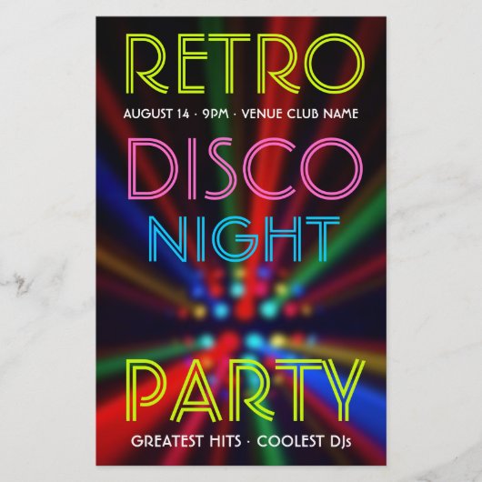 DiscoビームライトクラブDJ チラシ (正面)