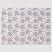 Discoボールと音楽ノートのパターン 薄葉紙 (正面)