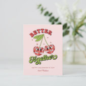 Discoボールバレンタインのさくらんぼを一緒に楽しむ カード (スタンド正面)