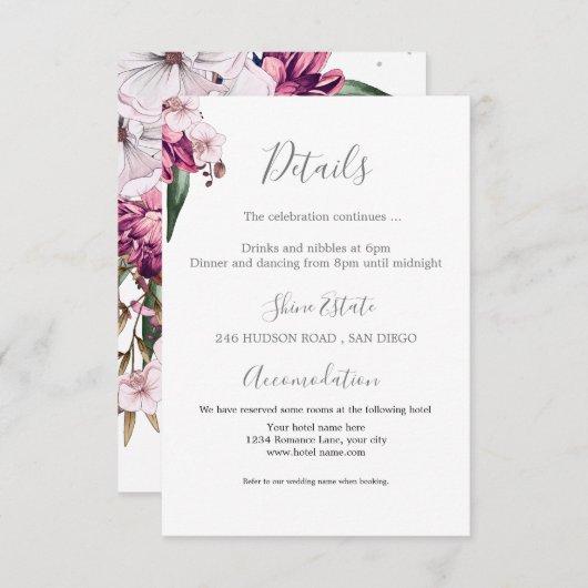 Discoボールフローラ詳細エンクロージャカード エンクロージャーカード (正面/裏面)