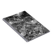 Discoボール白黒の写真 ノートブック (右側)