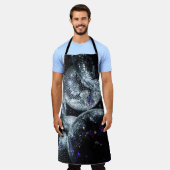 Discoボール：暗いパーティー雰囲気 エプロン (着用した状態)