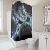 Discoボール:暗いパーティー雰囲気 シャワーカーテン (インサイチュ)