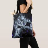 Discoボール：暗いパーティー雰囲気 トートバッグ (クローズアップ)