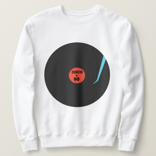 DiscoミュージックレコードSweatshirt スウェットシャツ (デザイン正面)