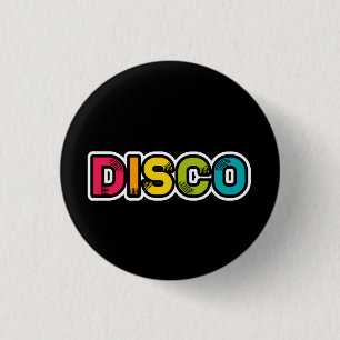 DISCOレトロビニル 缶バッジ