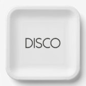 DISCO踊り ペーパープレート (正面)