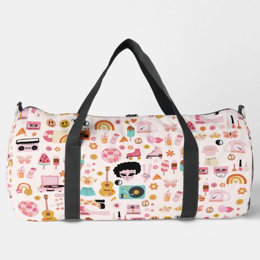 disco 1970sエイリアンgroovy ダッフルバッグ (正面)