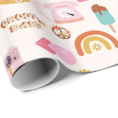 disco 1970sエイリアンgroovy ラッピングペーパー (ロールコーナー)