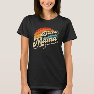 Disco 70 s Costume Mens Women Retro Disco Mama Tシャツ