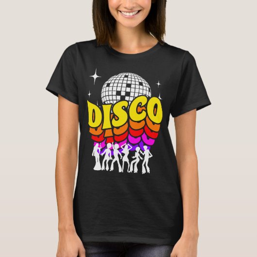 Disco 70er Retro Shirt Tシャツ (正面)