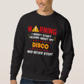 Disco 70s Dance Music Joke Graphic スウェットシャツ (正面)
