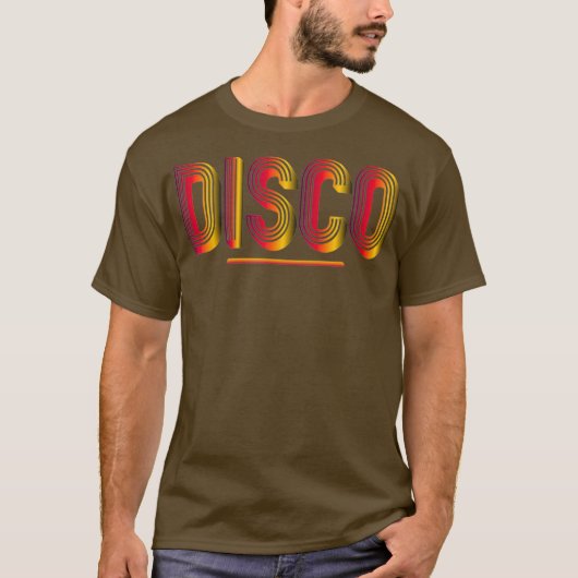 Disco 970sスタイル懐中電灯ヴィンテージDisco T Tシャツ (正面)