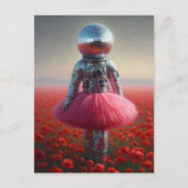 disco astronaut in a poppy field  ポストカード (正面)