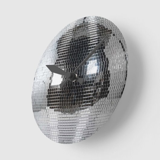 disco ball ラウンド壁時計 (傾斜)