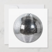 disco ball 招待状 (正面)