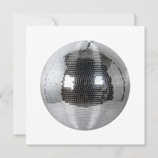 disco ball 招待状 (正面)