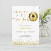 Disco ball cheers New Year's  Party  招待状 (スタンド正面)