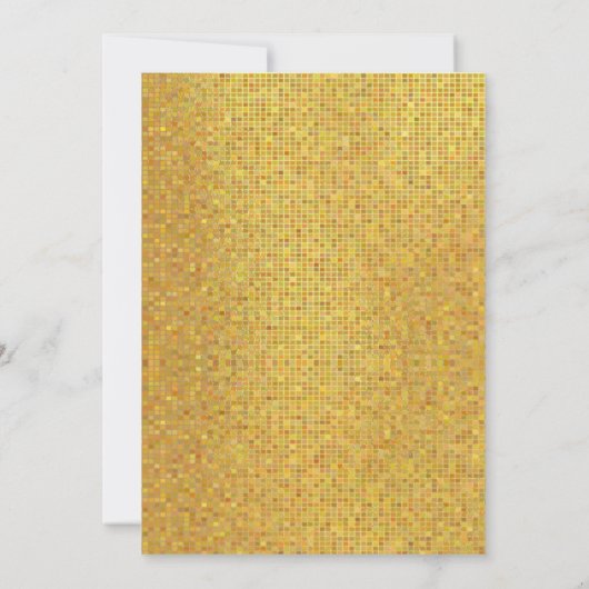 Disco ball cheers New Year's  Party  招待状 (裏面)