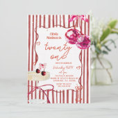 Disco Ball Cherry Cocktail Party 招待状 (スタンド正面)