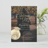 Disco Ball Confetti Graduation Photo 招待状 (スタンド正面)