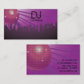 Disco Ball -DJ名刺 – 紫 名刺 (正面/裏面)