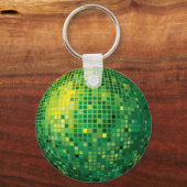 Disco Ball Green Keychain キーホルダー (正面)
