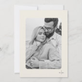 Disco Ball Hand Drawn Photo Wedding セーブザデート (裏面)