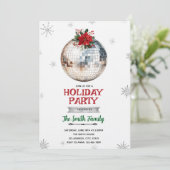 Disco Ball Holiday Party Invitation 招待状 (スタンド正面)