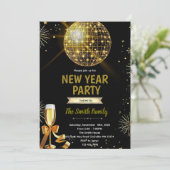Disco Ball New Year's Eve invitation 招待状 (スタンド正面)