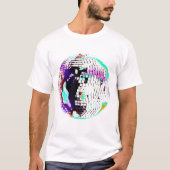 Disco Ball Retro Neon 70s 80s T-Shirt Tシャツ (正面)