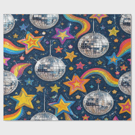 Disco Ball Stars Wrap ラッピングペーパー