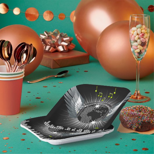 Disco Ball With Wings ペーパープレート