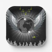 Disco Ball With Wings ペーパープレート (正面)
