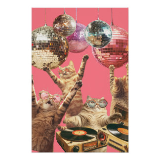 Disco Cat ポスター