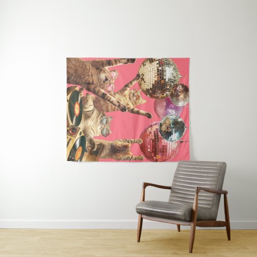 Disco Cats タペストリー (インサイチュ(横))