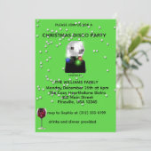 Disco Christmas Party Invite 招待状 (スタンド正面)