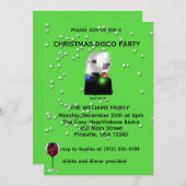 Disco Christmas Party Invite 招待状 (正面/裏面)