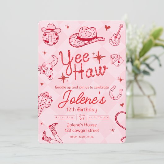 Disco Cowgirl Invitation 招待状 (スタンド正面)
