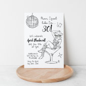 Disco, Cowgirl, Martini, Disco ball Birthday  招待状